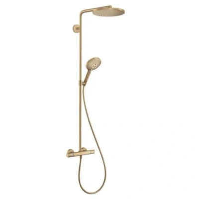 Abbildung von hansgrohe Raindance Select S Showerpipe PowderRain gebürstet Bronze