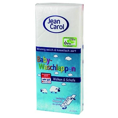 Abbildung von Jean Carol Baby Waschlappen, Wolken und Schafe, 26 Stück