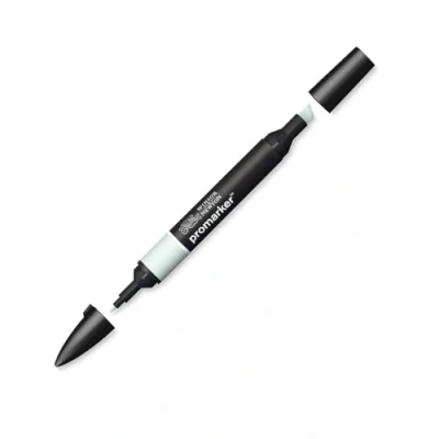 Abbildung von Winsor &amp; Newton &quot; ProMarker 0203260 Professioneller Layoutmarker 2 Spitzen, fein breit für Zeichnungen, Design Layouts Teegrün