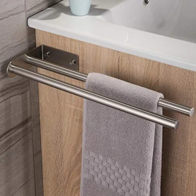 Abbildung von Ruicer Handtuchhalter Zweiarmig Edelstahl Handtuchstange Doppelt Handtuchständer 40 cm Wandmontage