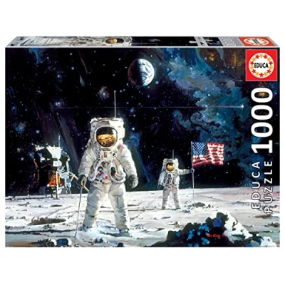 Abbildung von Educa Puzzle First Men on the Moon 1000 Teile