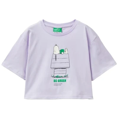 Abbildung von United Colors of Benetton Mädchen M/L 3i1xc10kc T Shirt, violett, 160 cm