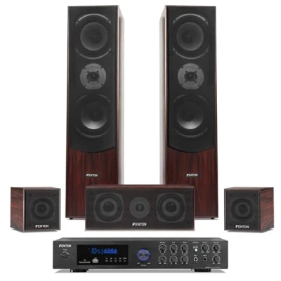 Abbildung von Fenton Heimkino Surround Set mit Bluetooth 510 W Walnuss