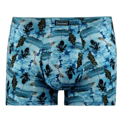 Abbildung von bruno banani Herren Shorts LONG BEACH, bb Premium Line, Boxershorts, Print Türkis L
