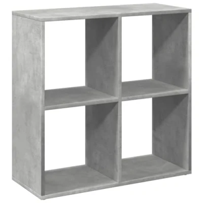 Abbildung von vidaXL Bücherregal Raumteiler Betongrau 69,5x29x69,5 cm Holzwerkstoff, 1 tlg.