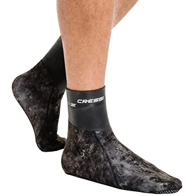 Abbildung von Cressi Unisex Adult Sarago Socks 3mm Neopren Thermoschuhe, Tarnung Blau, L
