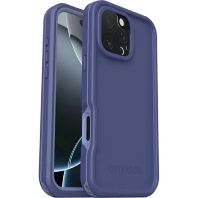 Abbildung von OtterBox Frē Series MagSafe Hülle für iPhone 16 Pro Max, Wasserdicht (IP68), stoßfest, schmutzabweisend, mit integriertem Displayschutz, 5X getestet nach Militärstandard, Lila
