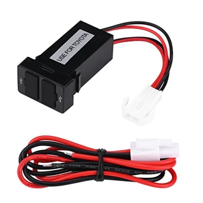 Abbildung von Keenso Auto USB Steckdose, 12V 24V 2,1A Duales Handy Ladegerät Netzteil Steckdose für Handy, Tablet PC, Digitalkameras, MP3 / MP4, GPS