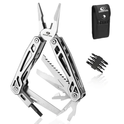 Abbildung von MOSSY OAK Multitool Multifunktionszange, 21 in 1 Multi Tool Multifunktion, (1 St), mit Zange Klappmesser, inkl tragbare Tasche