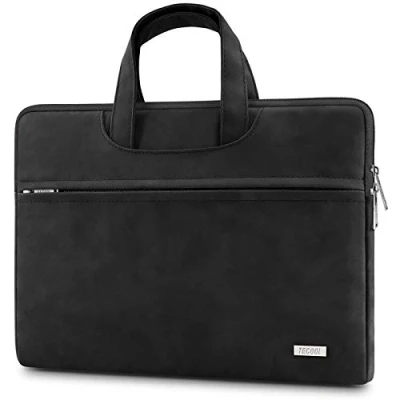 Abbildung von TECOOL 15,6 16 Zoll Laptoptasche Hülle für 15,6&quot; Lenovo Dell Acer HP Chromebook Samsung,16&quot; MacBook Pro M3 M2 2023,Matebook D16,Notebooktasche Wasserdichte Schutzhülle Sleeve 15, Schwarz