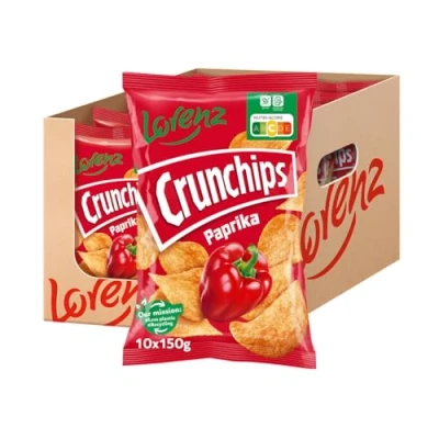 Abbildung von Lorenz Snack World Crunchips Paprika, 10er Pack (10 x 150 g)