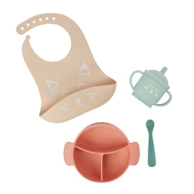 Abbildung von Babymoov 4 teiliges Babymahlzeiten Set, 15 24 Monate, LEARN&#039;ISY Hund