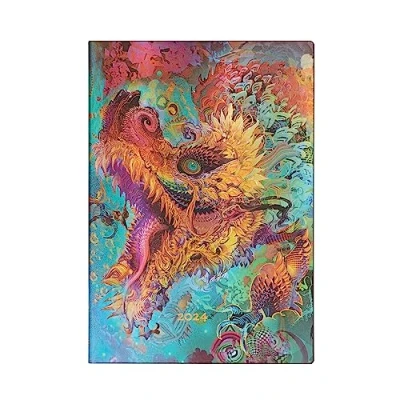 Abbildung von Paperblanks 12 Monate Softcover Flexis Kalender 2024 Humming Dragon Horizontal Midi (125 x 175 mm)
