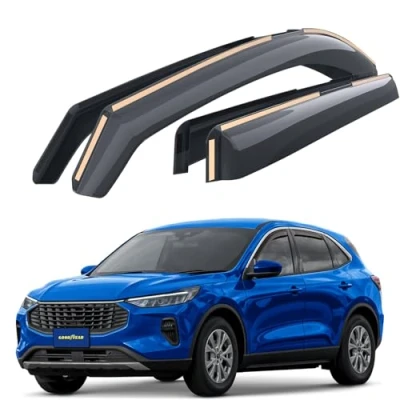 Abbildung von Goodyear Windabweiser für/kompatible mit Ford Kuga 2020 2024 SUV, Autofenster Regenschutz, Regenabweiser, Integrierte Deflektoren, 4 Stück