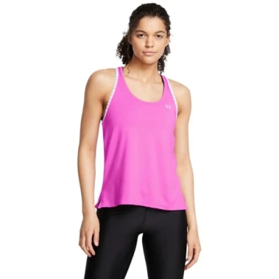 Abbildung von Under Armour Knockout TANK Top, Damen, Größe: XS, Vivid magenta/white