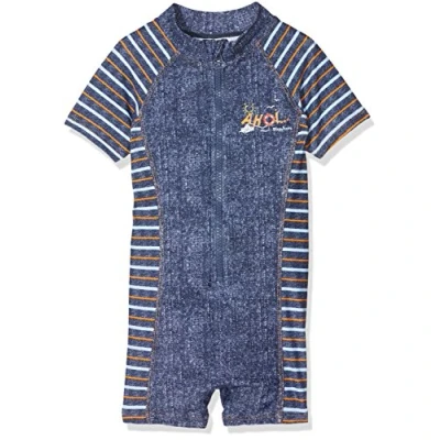 Abbildung von Playshoes Jungen UV Schutz Einteiler Ahoi 461131, 3 Jeansblau, 86 92