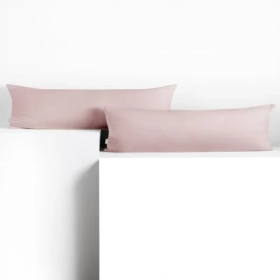 Abbildung von DecoKing 2 Kissenbezüge 20x145 cm Jersey Baumwolle Reißverschluss lila Amber