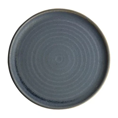 Abbildung von Olympia FA303 Canvas Runder Teller mit Schmalem Rand, Granit Blau, 26.5cm, 6 Stück