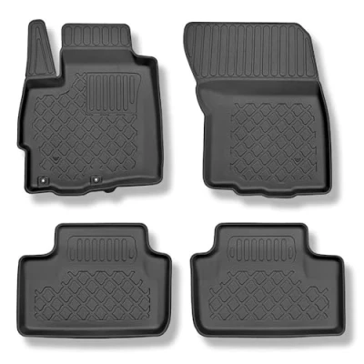 Abbildung von Mossa TPE Fußmatten Auto kompatibel mit Mitsubishi ASX SUV (05.2010 ) schwarz Automatten Autoteppiche G