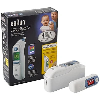 Abbildung von Braun Thermometer, ThermoScan 7®, with Age Precision® technology, a toy