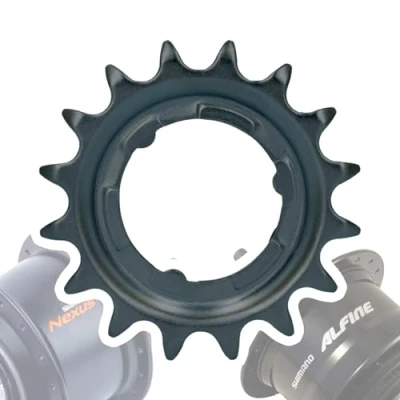 Abbildung von F26 Shimano Fahrrad Nexus/Alfine Getriebenaben Verschleiss Teil Service Wartung Austausch Naben Ersatz Ritzel (Schwarz 16 Zähne)