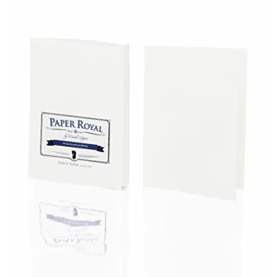 Abbildung von Rössler 2160831009 Paper Royal Doppenkarten Pack DIN A6, 20 Stück, weiß gerippt