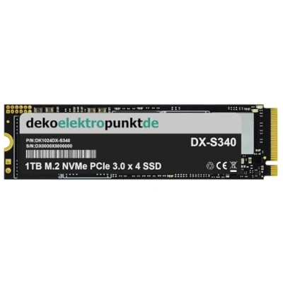 Abbildung von dekoelektropunktde 1TB M.2 NVMe SSD Festplatte passend für Asustor AS6704T Lockerstor 4 Gen2, Alternatives Ersatzteil 2280 PCIe 3.0 x