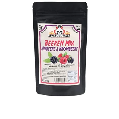 Abbildung von Beeren Mix Himbeere &amp; Brombeere nicht scharf zuckerfrei Hotskala: 0 RED DEVILS TASTE
