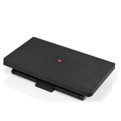 Abbildung von hjh OFFICE 721040 Fußstütze PIEDINO Stripe PRO, neigbar höhenverstellbar, schwarz
