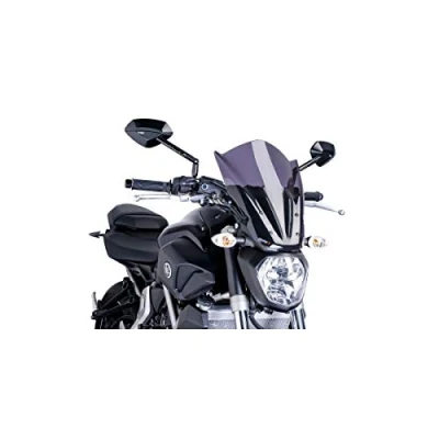 Abbildung von Puig 7016F Windschutzscheibe für Yamaha MT 07 2014, Dark Smoke, Medium
