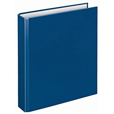 Abbildung von VELOFLEX 1151050 Ringbuch Basic, DIN A5, 1 Stück, blau, Füllhöhe 25 mm, Ringordner mit 2 Ring Mechanik, Ordner schmal
