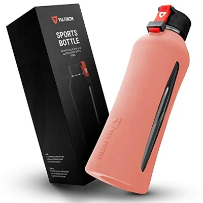 Abbildung von VIA FORTIS Sport Trinkflasche aus Glas 550ml