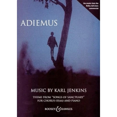 Abbildung von Adiemus: Theme from &quot;Songs of Sanctuary&quot; (SSAA). Frauenchor (SSAA), Blockflöte und Klavier. Chorpartitur.