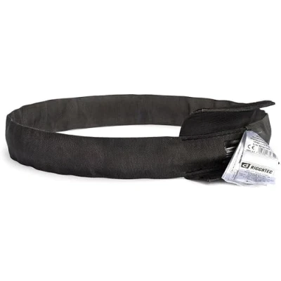 Abbildung von Riggatec Schwarze Rundschlinge,&#039;Steelflex&#039;, Umfang 4 m Traglast von 1 t