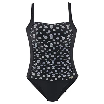 Abbildung von Lascana GLUE Badeanzug, Damen, Größe: 48xE, Black/white