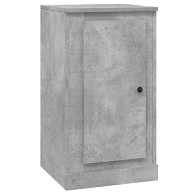 Abbildung von vidaXL Sideboard, Kommode mit viel Stauraum, Beistellschrank Schrank für Schlafzimmer Wohnzimmer, Anrichte Lagerschrank, Betongrau Holzwerkstoff