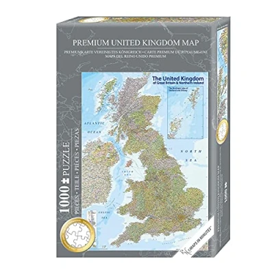 Abbildung von Close Up UK Karte Puzzle 1000 Teile Vereinigten Königreich 68 x 48 cm Premium Map 2021 MAPS IN Minutes