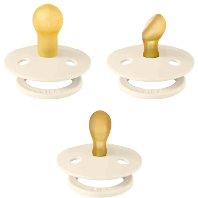 Abbildung von BIBS Try it Colour Schnuller 3er Pack Latex Gr. 1, Ivory