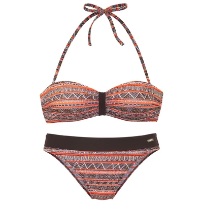 Abbildung von Buffalo Bandeau Bikini, Mit trendigem Streifendruck