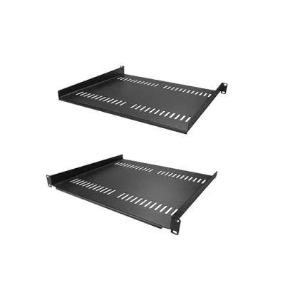 Abbildung von StarTech.com 2 Pack 1U Server Rack Shelf, Vented Mount Cantilever Heavy Duty Steel, 44lb/20kg Capacity, 16&quot; Deep