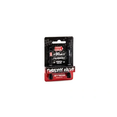 Abbildung von Errecom 1000 Miglia Tubeless Fahrradventile 60 mm, Kompatibel mit Presta Ventilen, 2 Stücke, Werkzeug zum Entfernen des Ventileinsatzes inbegriffen.