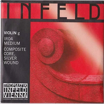 Abbildung von Thomastik Einzelsaite für 4/4 Violine Infeld &quot;rot&quot; G Saite Hybridkern, Silber umsponnen