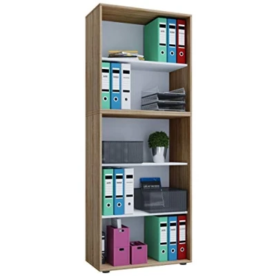 Abbildung von VCM Aktenregal Holz Büro Regal Bücher Ordner Lona 5f, 1 tlg.