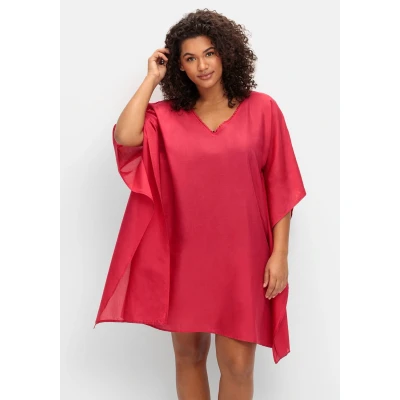 Abbildung von Sheego Strandaccessoire, Damen, Größe: 44/46, Magenta