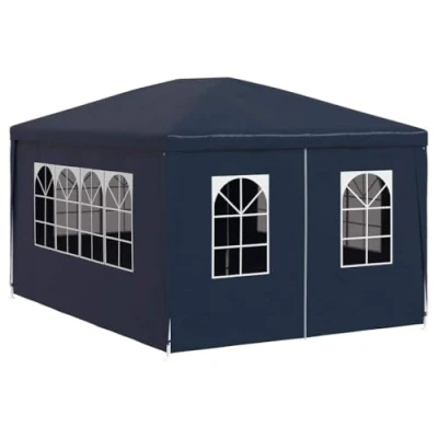 Abbildung von vidaXL Partyzelt 3x4m Blau Gartenzelt Zelt Festzelt Bierzelt Pavillon Garten