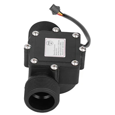 Abbildung von Industrieller Durchflussmesser YF DN32, Hall Sensor des Rohrwasser Durchflussmessers, DC3 24 V 1 120 l / min Durchflussbereich, Innengewinde G1,5 Zoll, für Warmwasserbereiter, Trinkbrunnen, Campus Kre