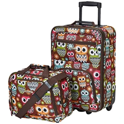 Abbildung von Rockland Ensemble Vertical ABS Sonic 3 PC Koffer Set, 200 Liter, Owl