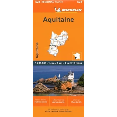Abbildung von Michelin Regional France Aquitaine Map (Michelin Maps, 524)
