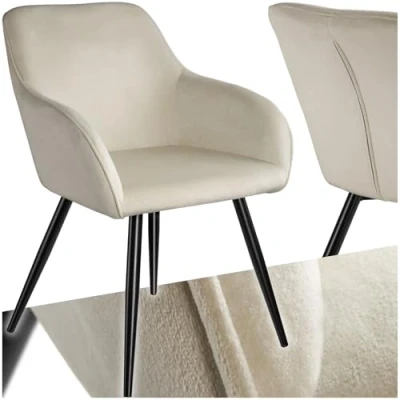 Abbildung von tectake Esszimmerstuhl Marilyn (1er Set, 1 St), Gepolstert