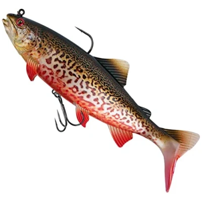 Abbildung von Fox Rage Replicant Trout Gummiforelle, Farbe:Super Natural Tiger Trout, Länge/Gewicht:23cm / 155g